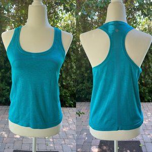 Lululemon Aqua Racerback Crop Tank